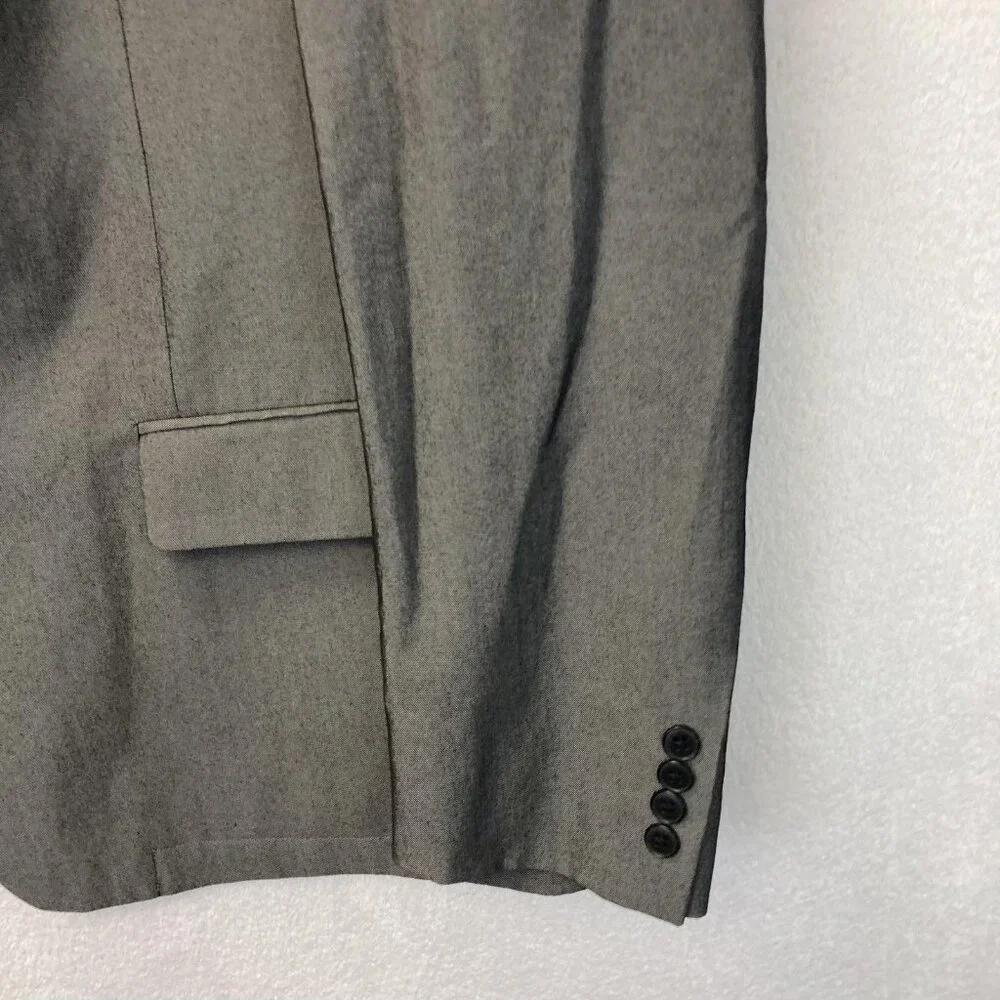 John Varvatos USA Unlined Blazer Jacket Mens‎ 44R Gray Sport Coat Cotton Blend